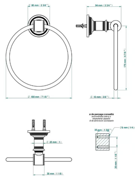 WEST COAST - Towel ring by THG Paris - view 3